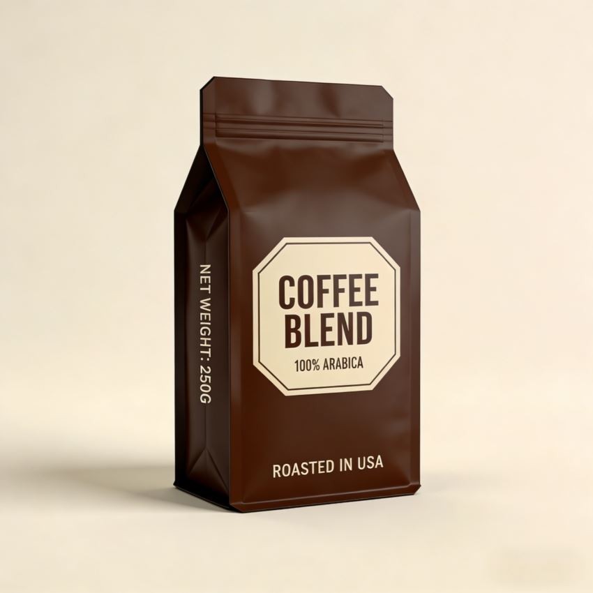 Coffee Flat Bottom Bag